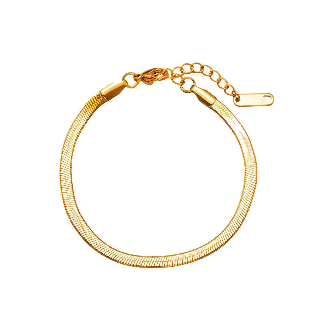 Pulseira Malha Banhada em Ouro 18K